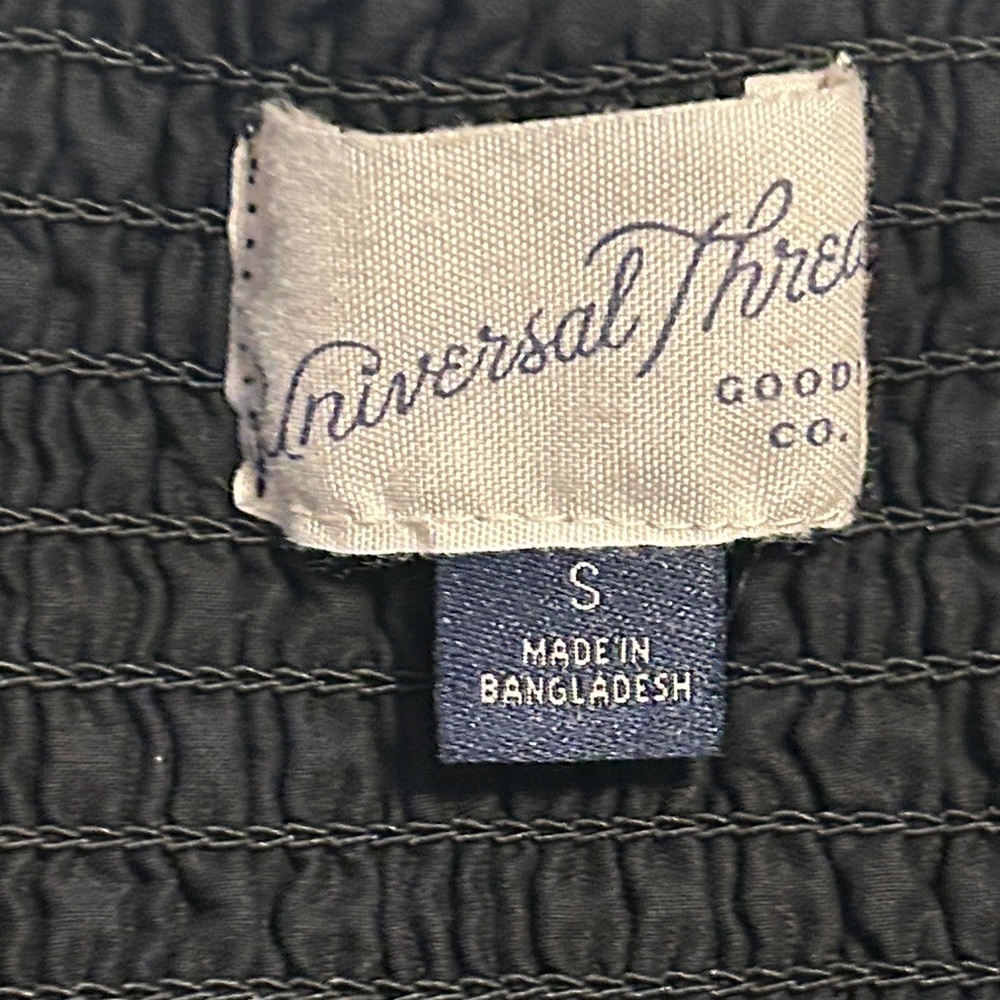 Universal Thread Black Textured strapless mini dr… - image 3